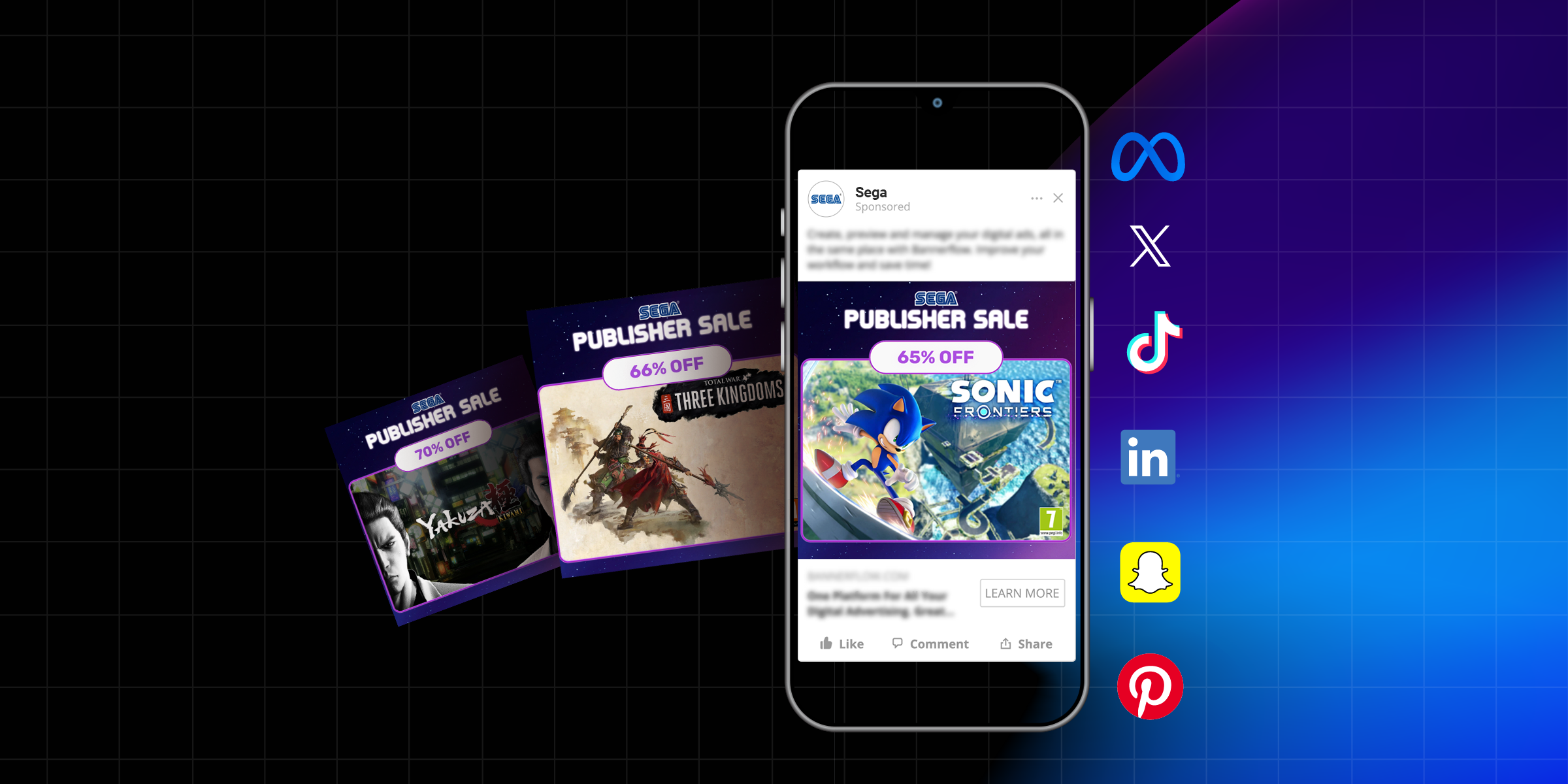 Delivering Efficient, Engaging Advertising with Social Dynamic Ads with SEGA